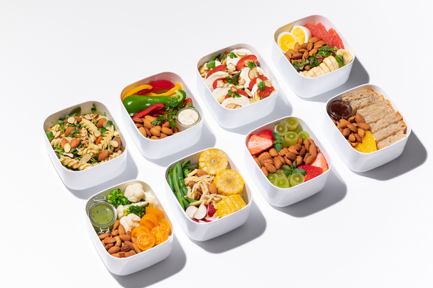 Vegan Meal Prep with Almonds